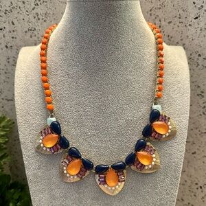 Multi color statement necklace